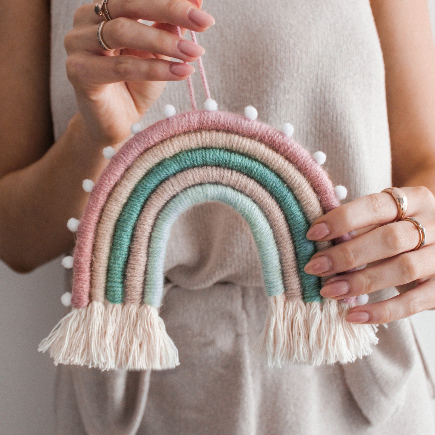 Make Your Own Misty Rainbow Macrame Craft Kit