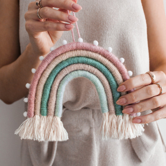 Make Your Own Misty Rainbow Macrame Craft Kit
