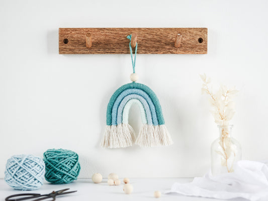 Make Your Own Mini Ocean Rainbow Macrame Craft Kit