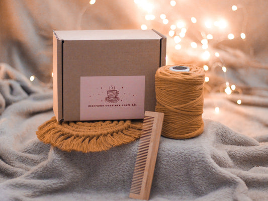 Make Your Own Macrame Coasters Craft Kit