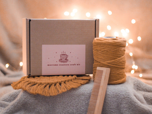 Make Your Own Macrame Coasters Craft Kit