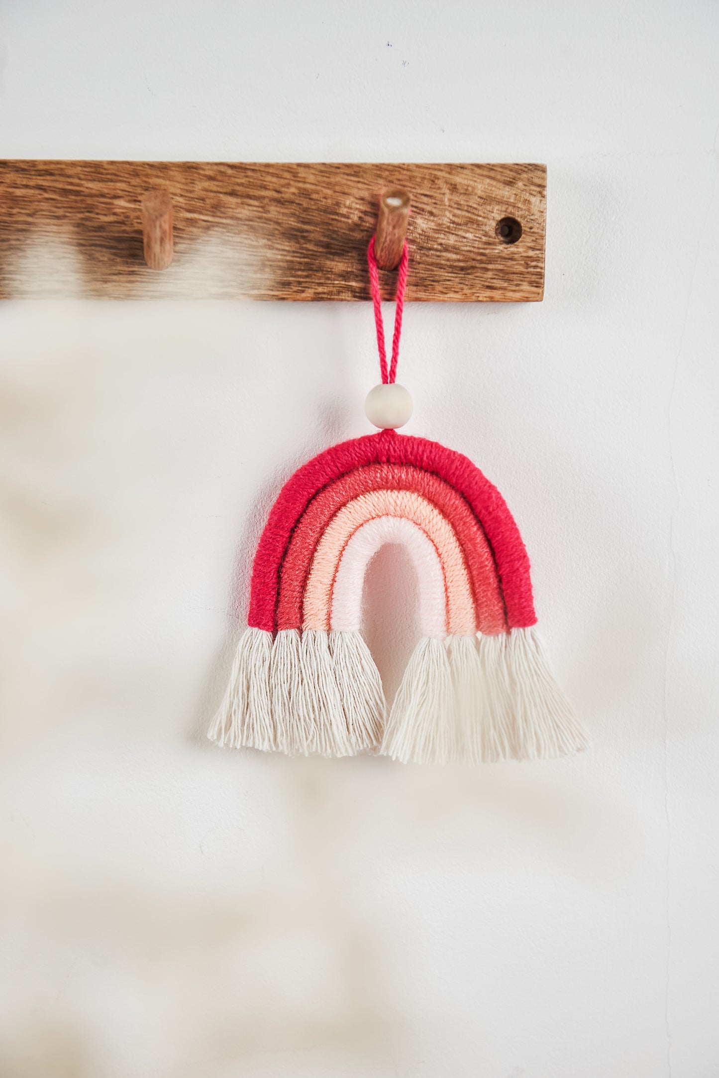 Make Your Own Mini Blush Rainbow Macrame Craft Kit