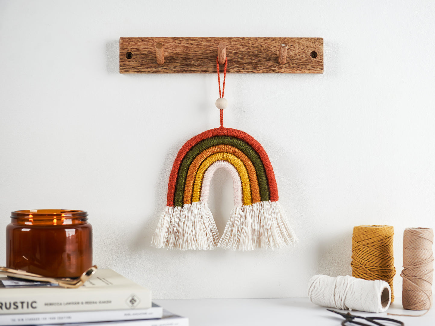 Make Your Own Autumn Rainbow Macrame Craft Kit