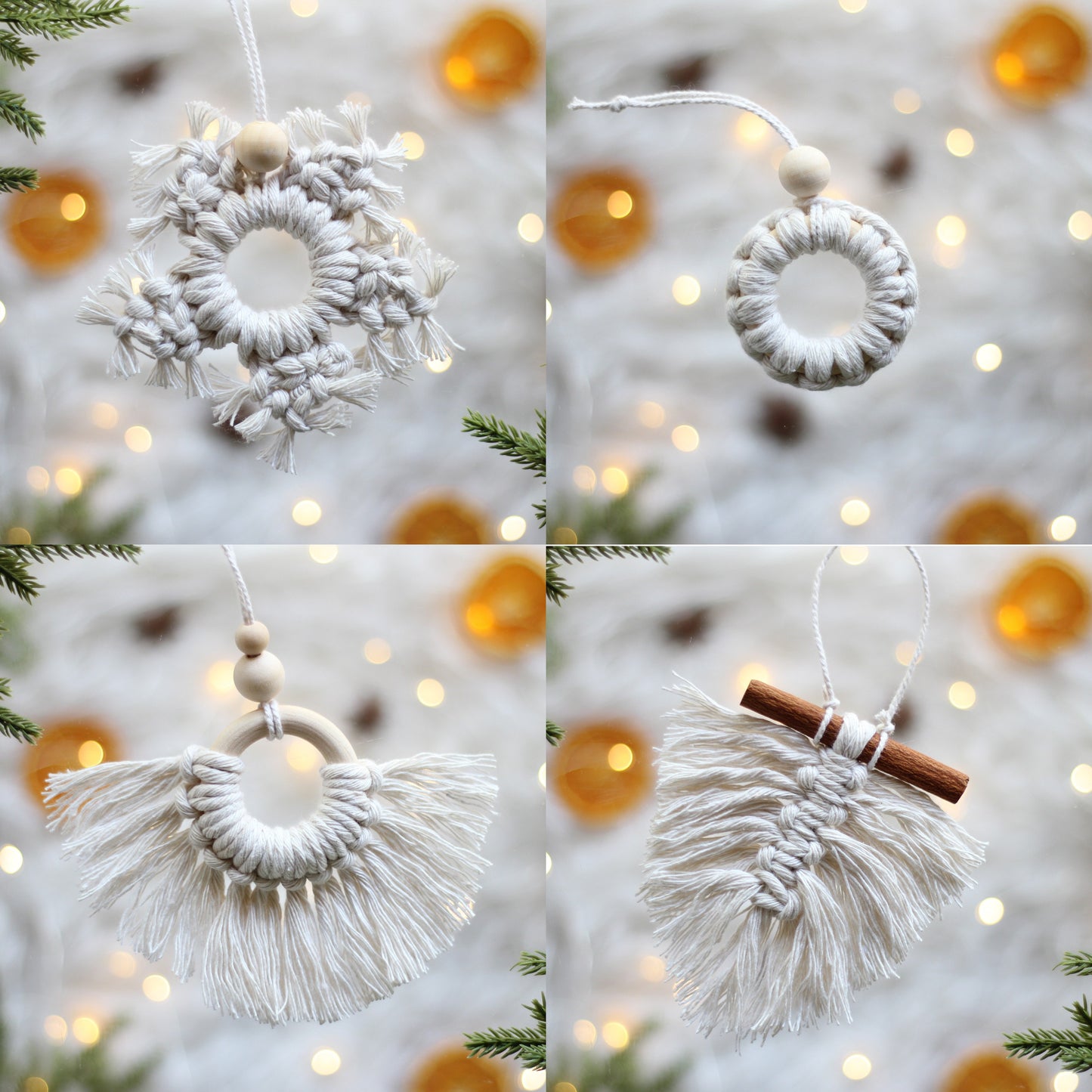Make Your Own Macrame Christmas Decorations Craft Kit