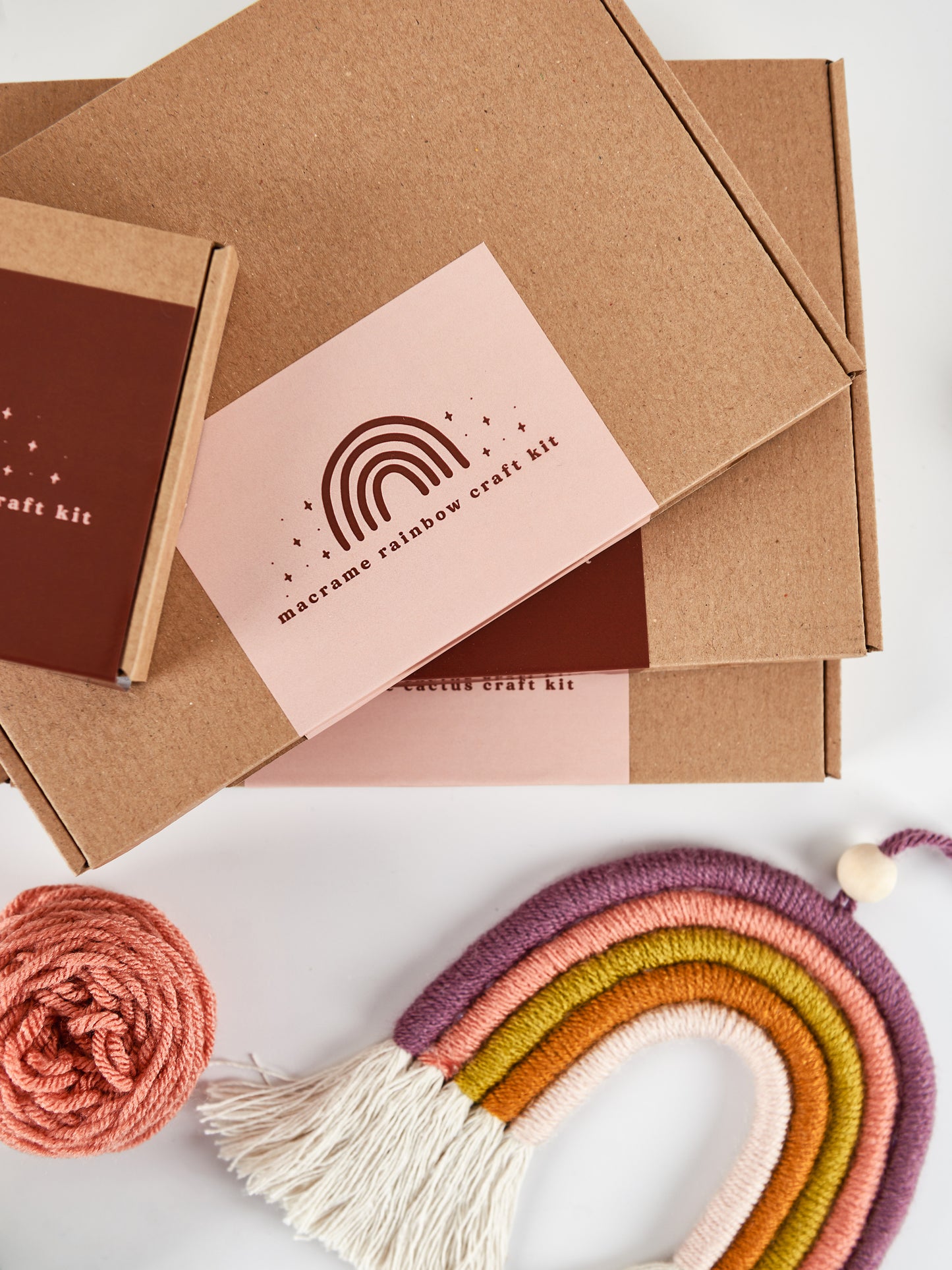 Make Your Own Spring Rainbow Macrame Craft Kit