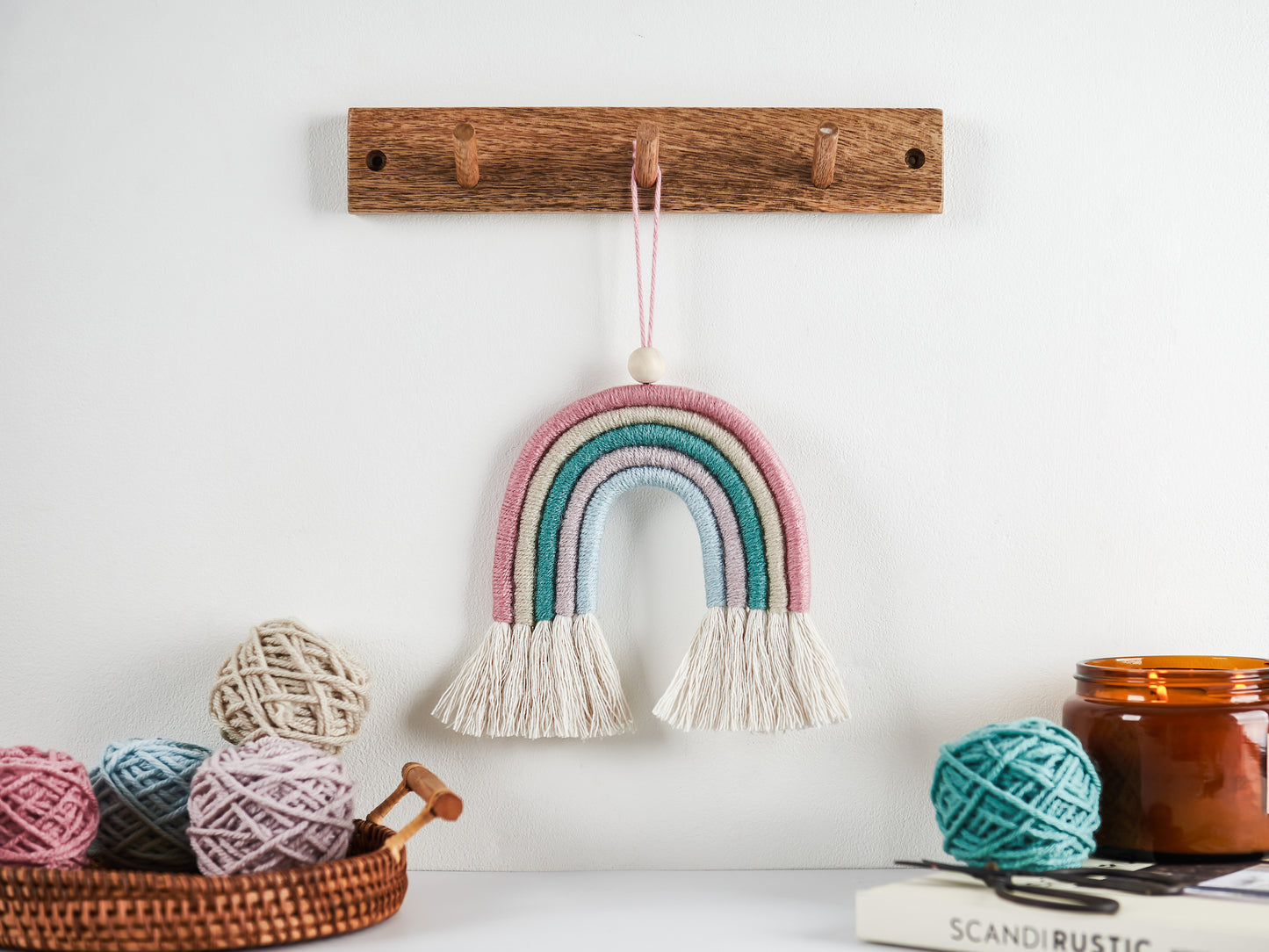 Make Your Own Misty Rainbow Macrame Craft Kit