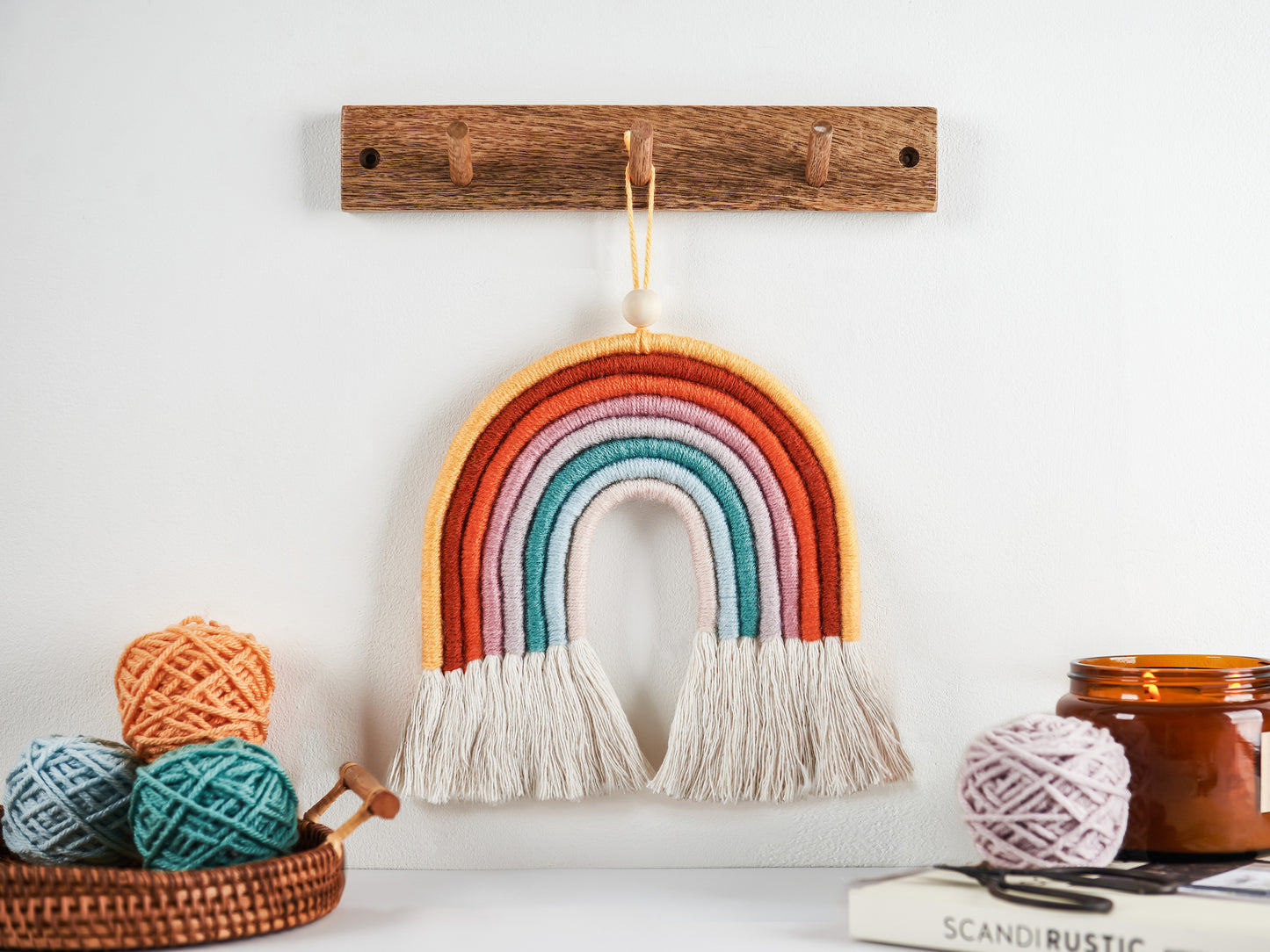 Make Your Own Vintage Rainbow Macrame Craft Kit