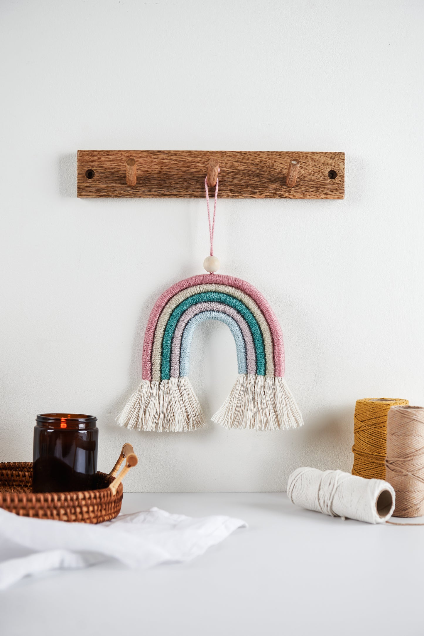 Make Your Own Misty Rainbow Macrame Craft Kit