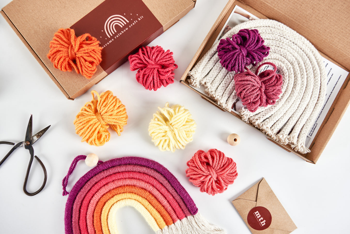 Make Your Own Sunrise Rainbow Macrame Craft Kit
