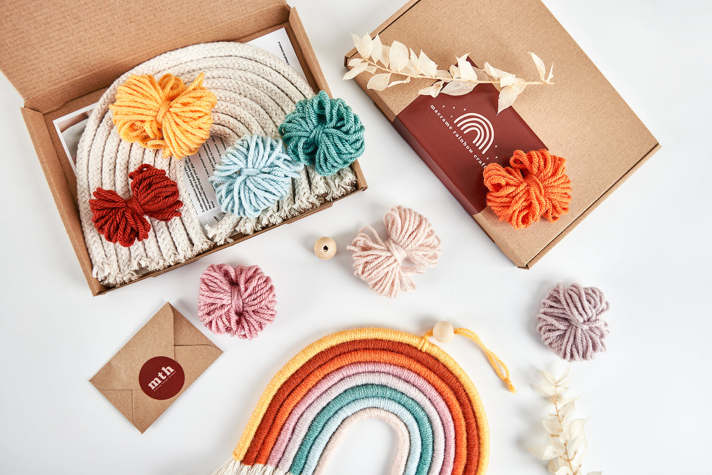 Make Your Own Vintage Rainbow Macrame Craft Kit