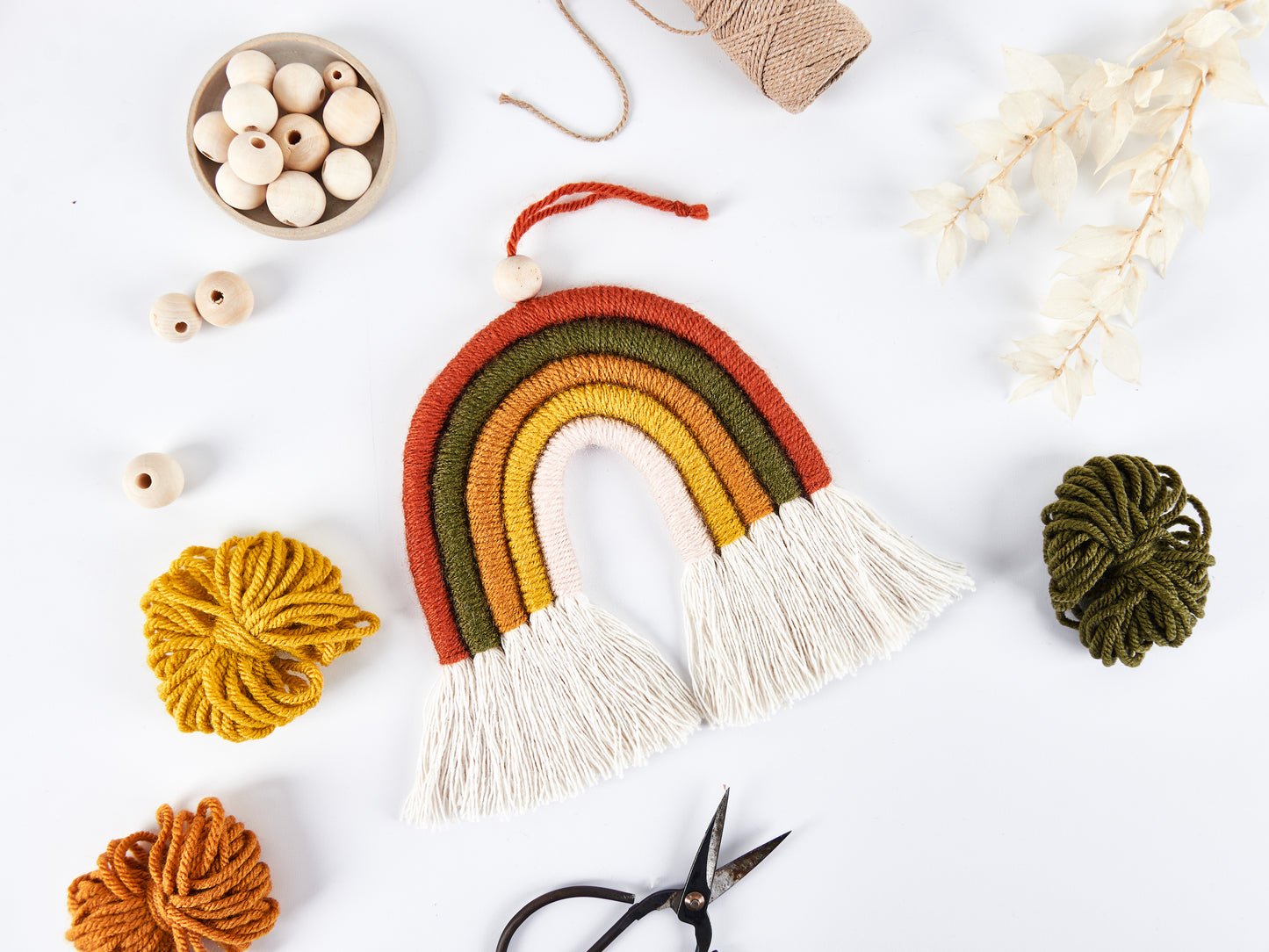 Make Your Own Autumn Rainbow Macrame Craft Kit