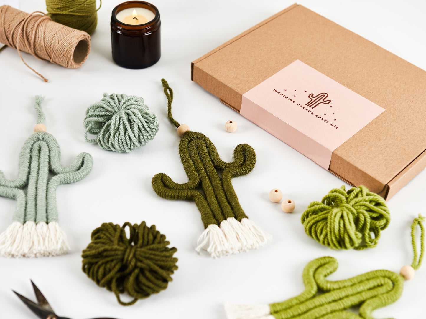 Make Your Own Macrame Cactus Craft Kit